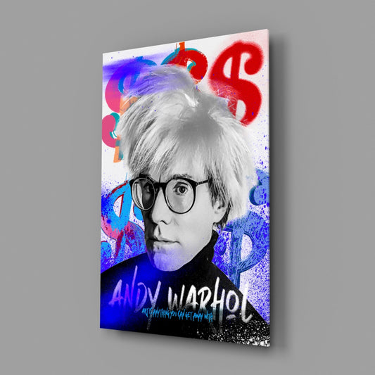 Pop Art Studio Portrait Glass Wall Art || Designer Collection