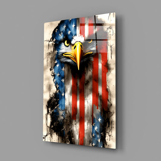 American Eagle Glass Wall Art || Designer Collection