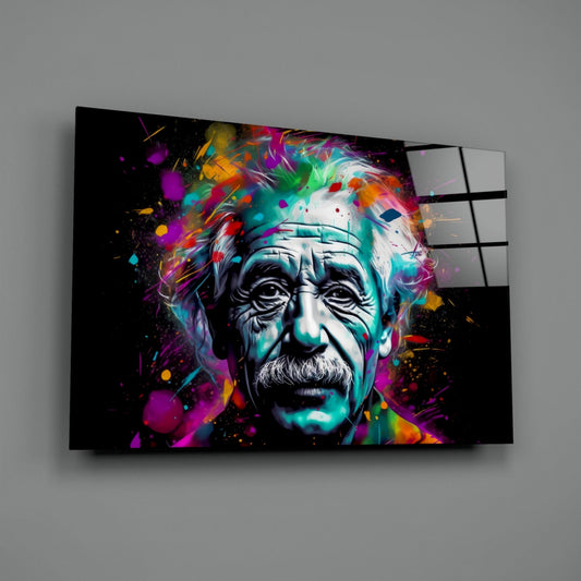 Iconic Physicist Glass Wall Art || Designer Collection