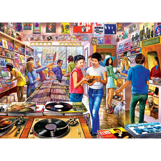 Flashbacks - Vintage Vinyl Records 1000 Piece Puzzle by Masterpieces Puzzles