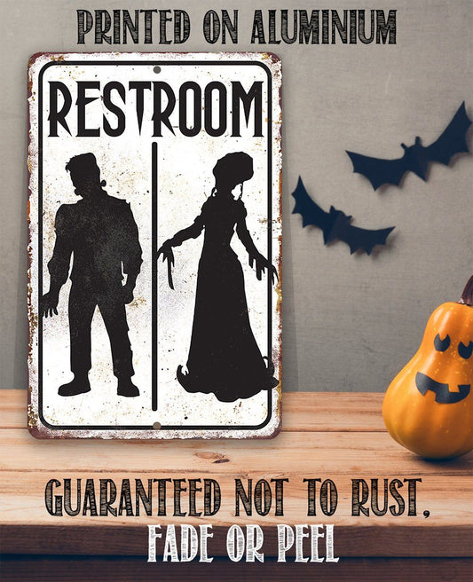 Frankenstein Restroom - Metal Sign