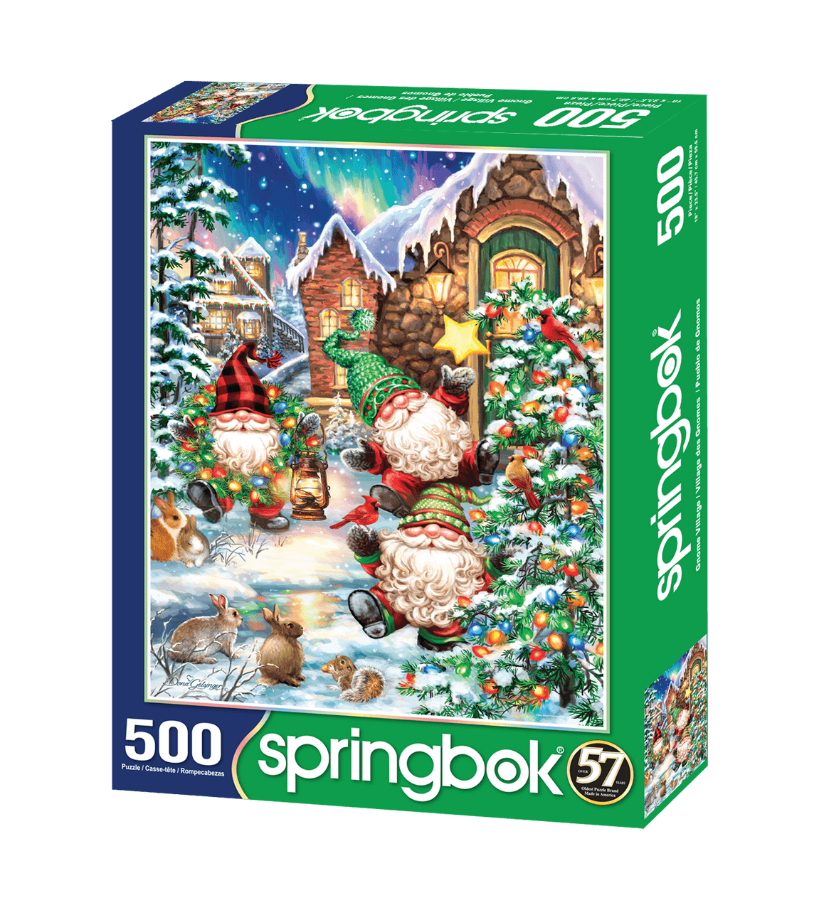 Gnome Village 500 Piece Jigsaw Puzzle by Springbok Puzzles