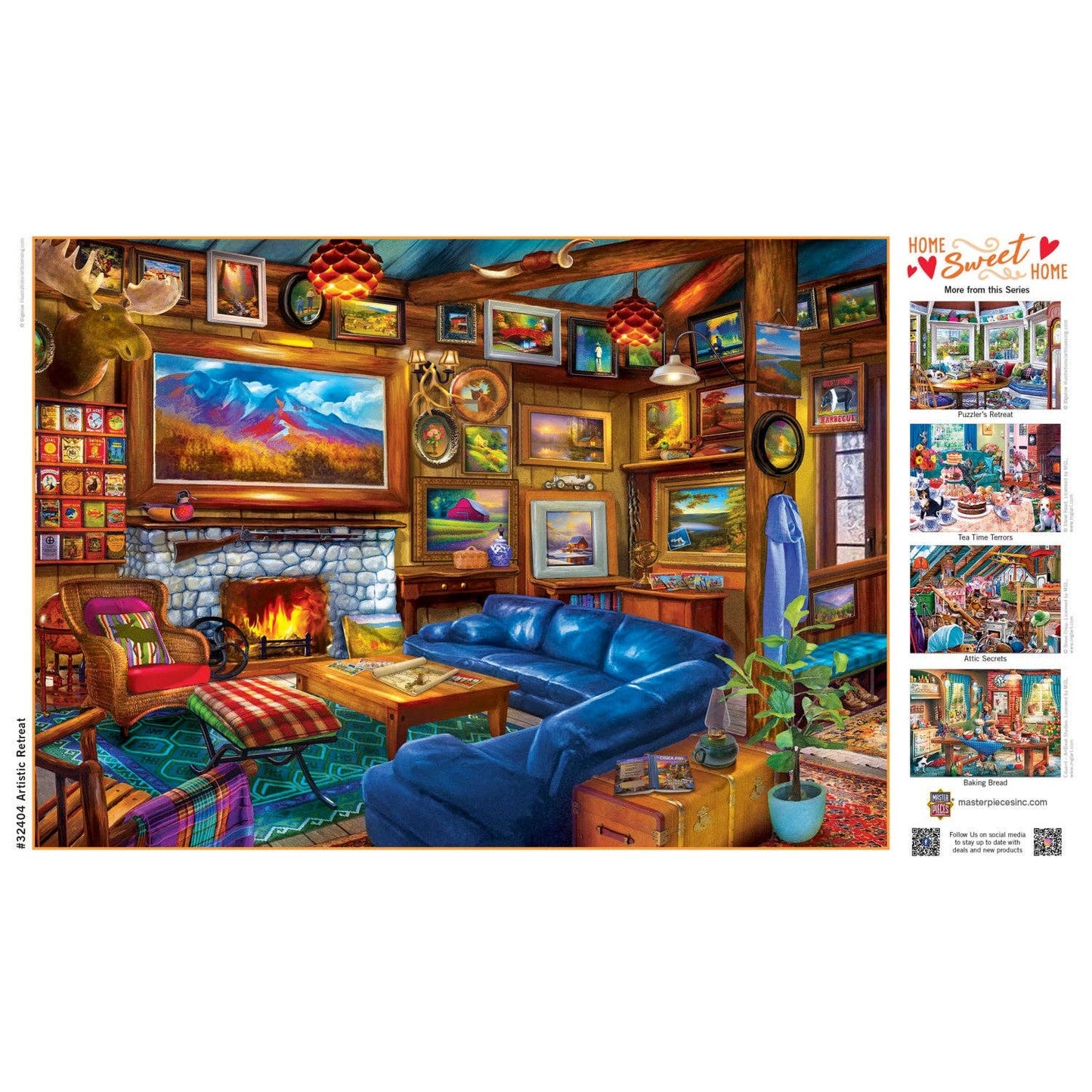 Home Sweet Home - Artistic Retreat 500 Piece Puzzle by Masterpieces