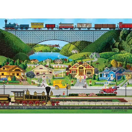 Hometown Gallery - Whistle Stop 1000 Piece Jigsaw Puzzle | Masterpieces Puzzles