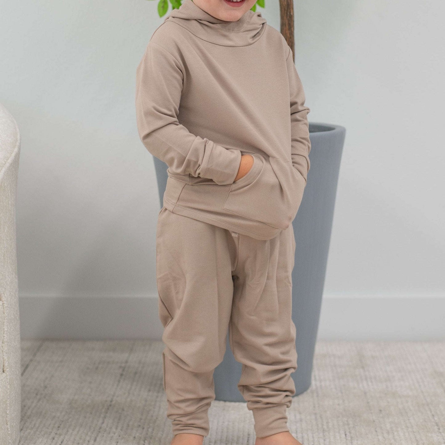 Hooded Jogger Set Just Taupe Otarealm