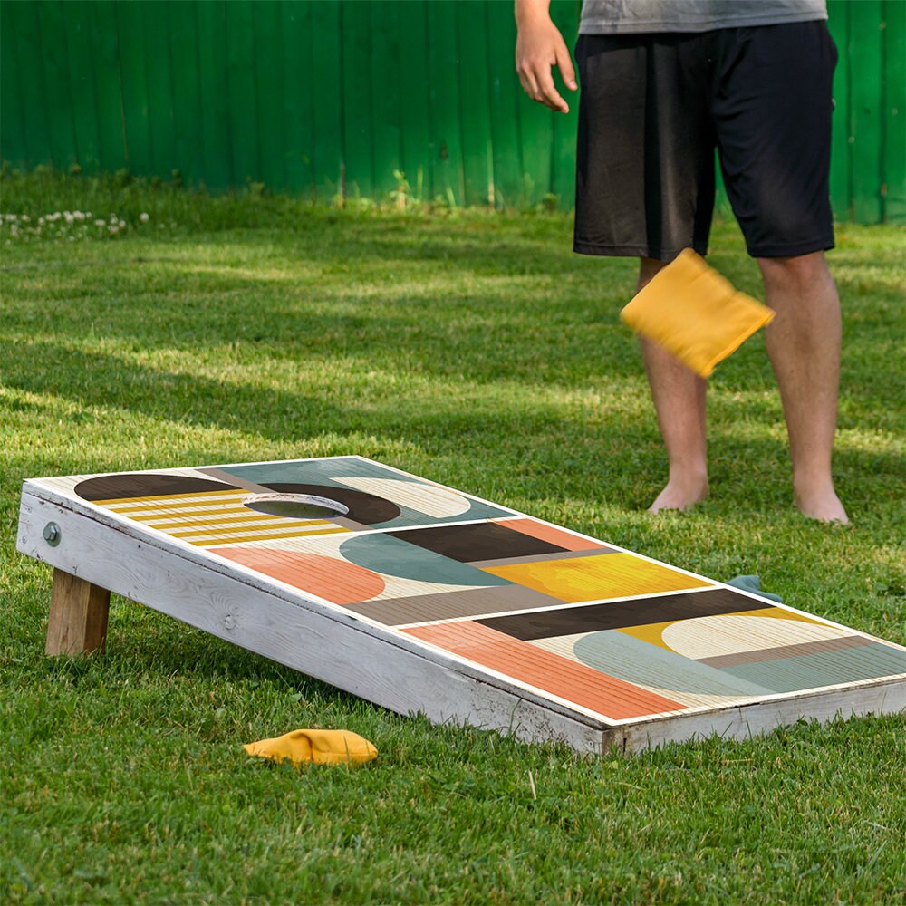 Geometric Abstract - Cornhole Board Wrap - Set of 2 Otarealm