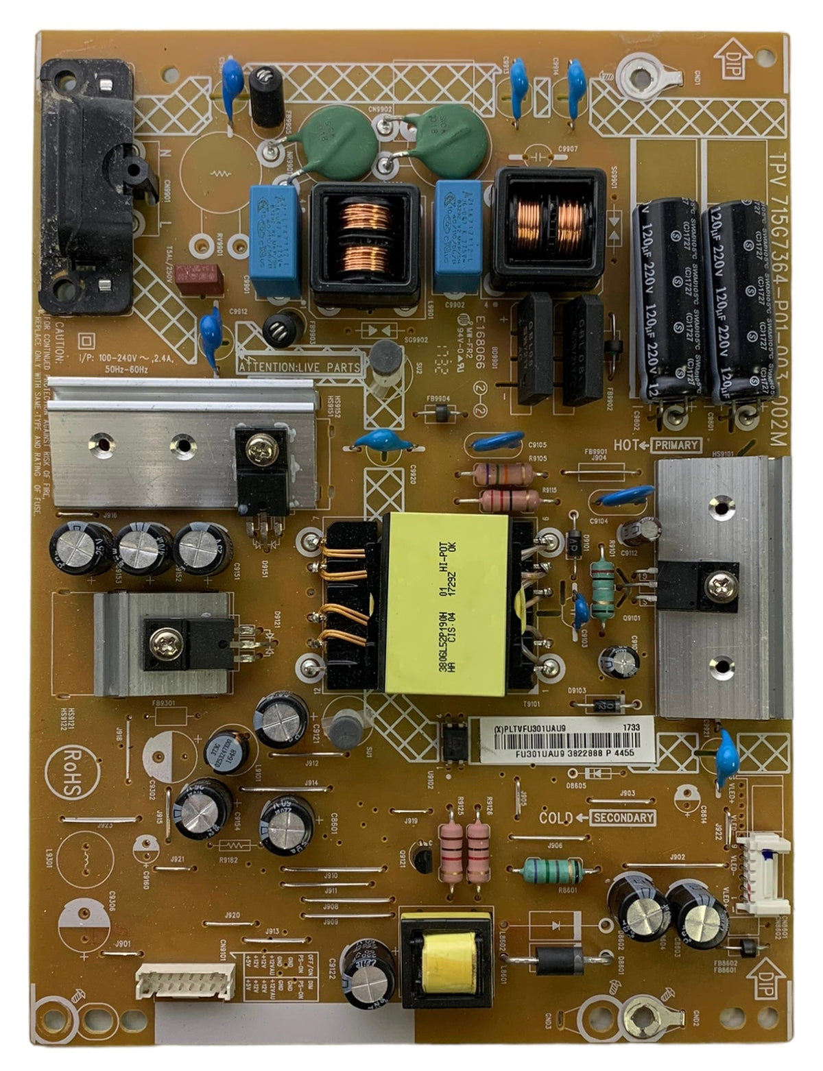 Insignia PLTVFU301UAU9 Power Supply / LED Board for NS-39DR510NA17 Otarealm