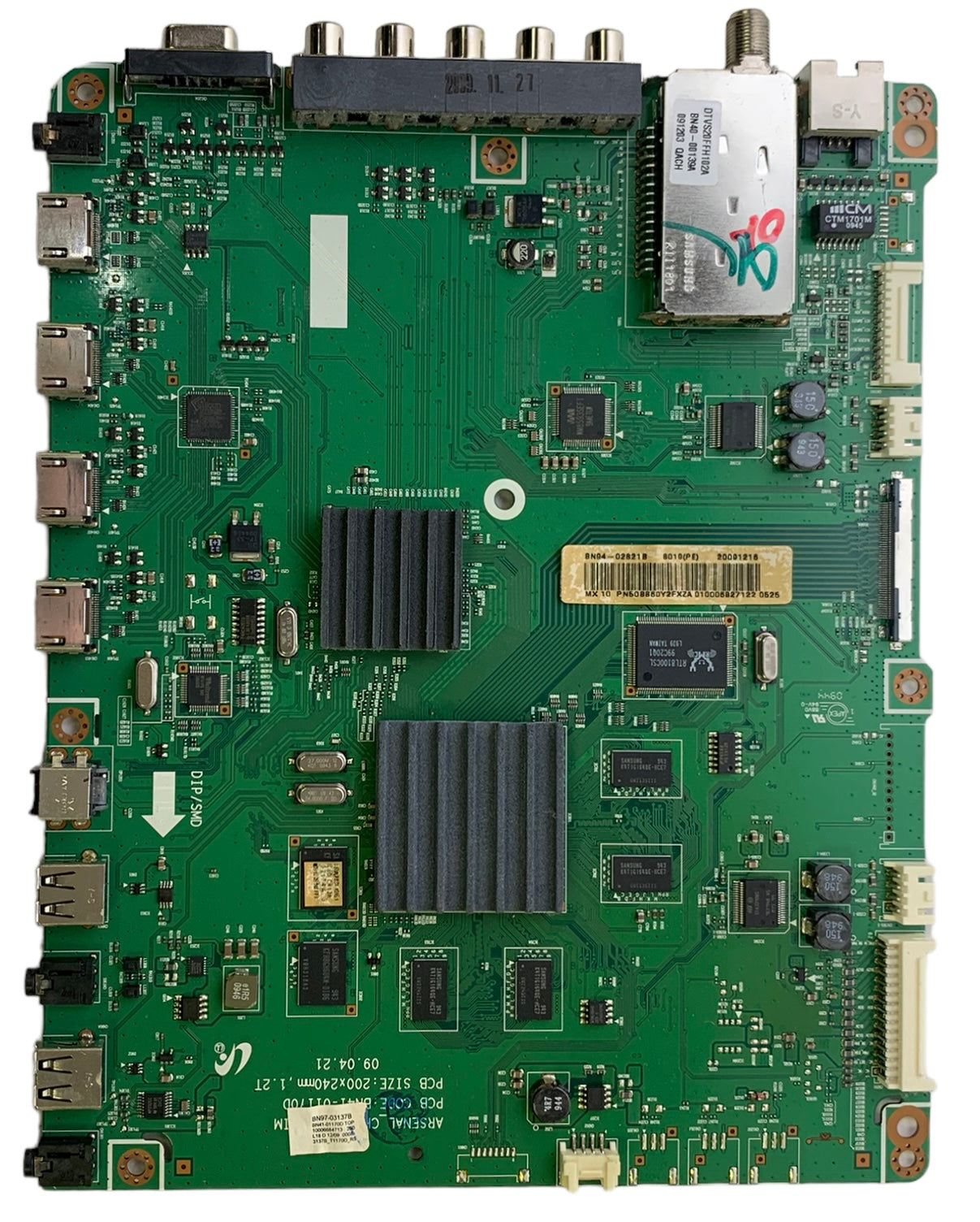 Samsung BN94-02821B (BN97-03137B) Main Board for PN50B860Y2FXZA Otarealm
