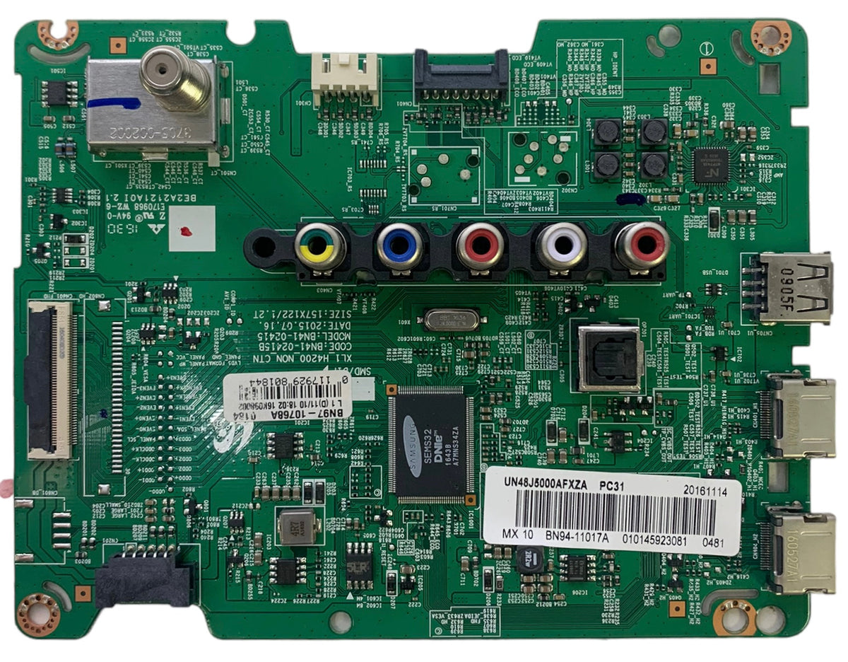 Samsung BN94-11017A Main Board for UN48J5000AFXZA (Version ED04) Otarealm