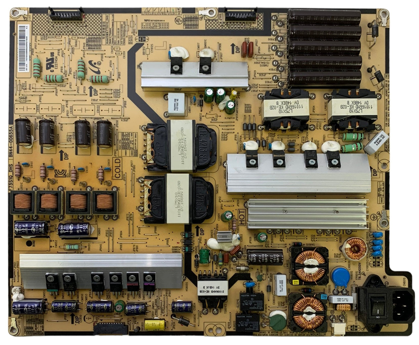 Samsung BN44-00655A Power Supply / LED Board