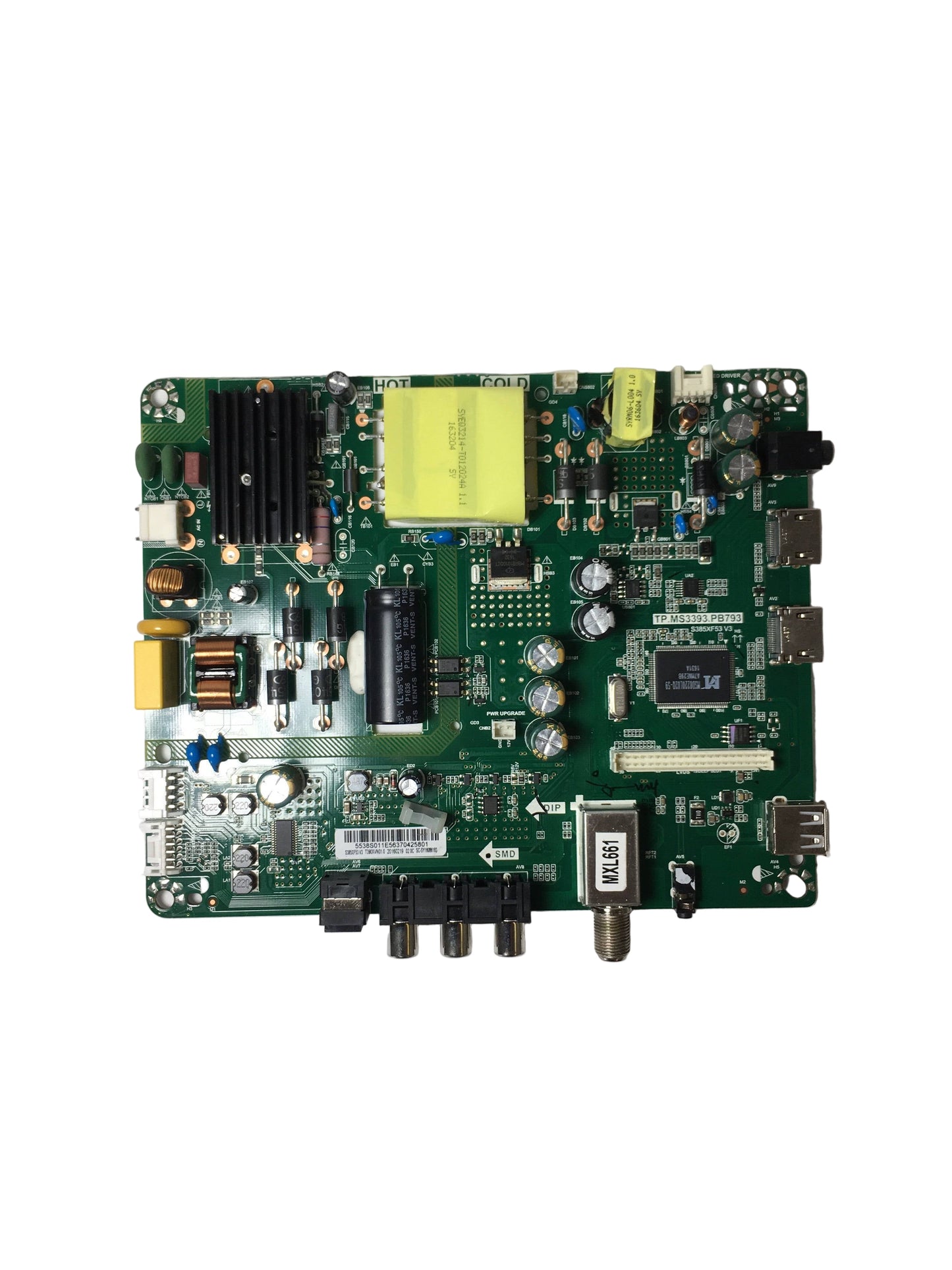 Insignia 55.38S01.1E5 Main Board for NS-39D310NA17 (Rev A Only) Otarealm