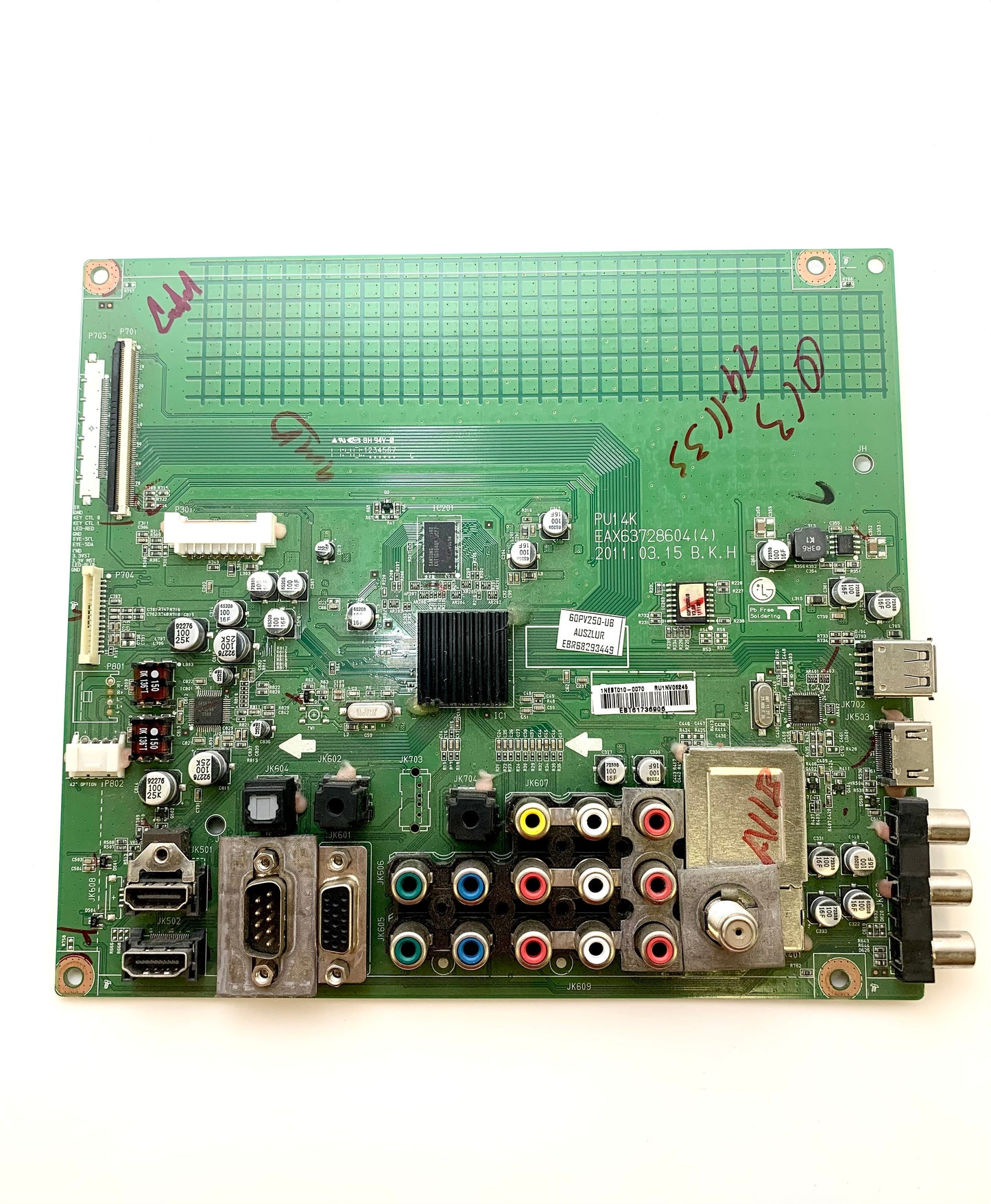 LG EBT61736906 (EAX63728604(4)) Main Board for 60PV250-UB Otarealm
