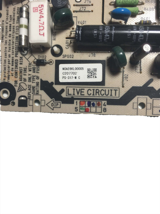 Panasonic N0AE6KL00005 PS-317 Power Supply Otarealm