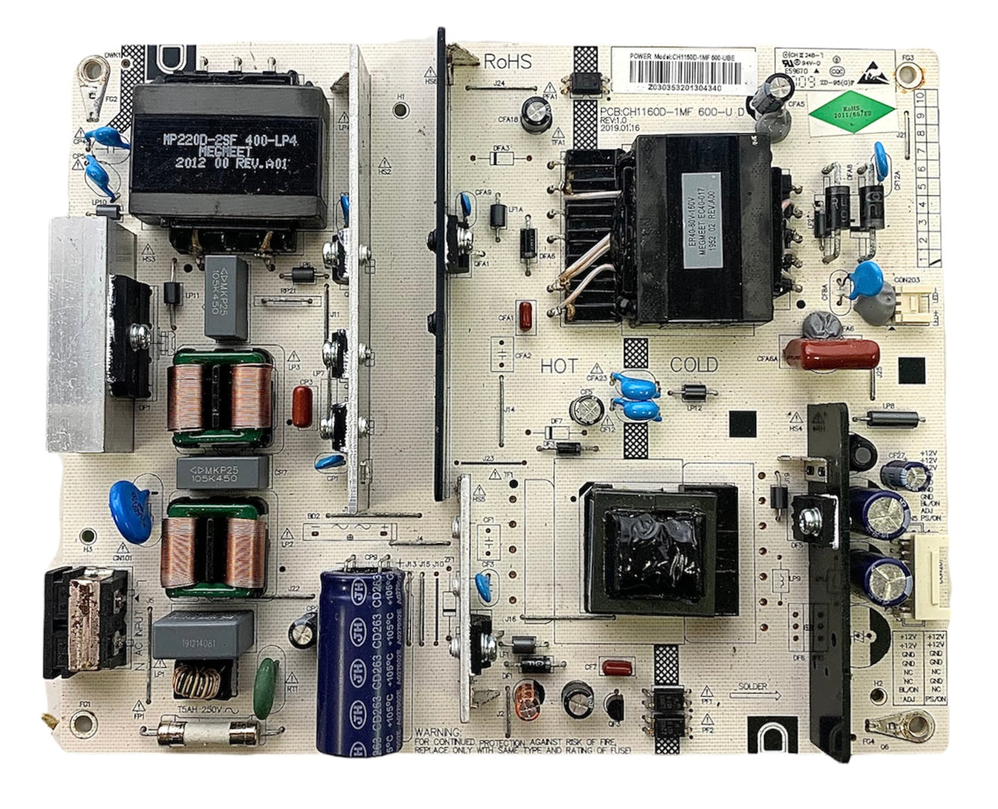 ONN CH1160D-1MF Power Supply / LED Board Otarealm