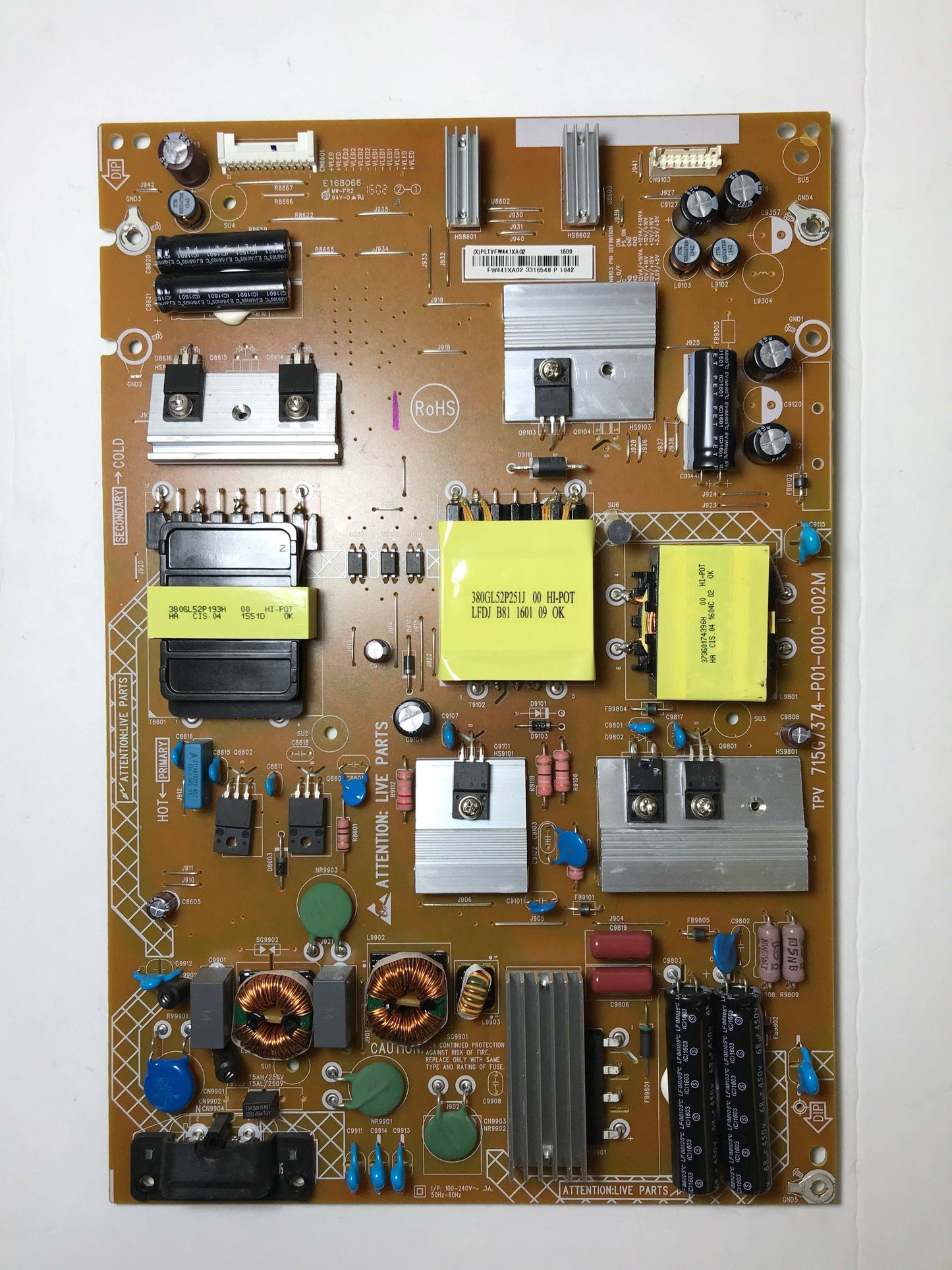 Insignia PLTVFW441XAG2 Power Supply Board Otarealm