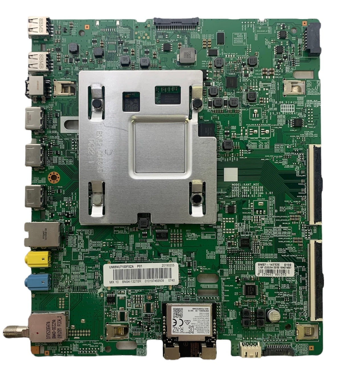 Samsung BN94-13278R Main Board for UN65NU7200FXZA (Version BA04) Otarealm