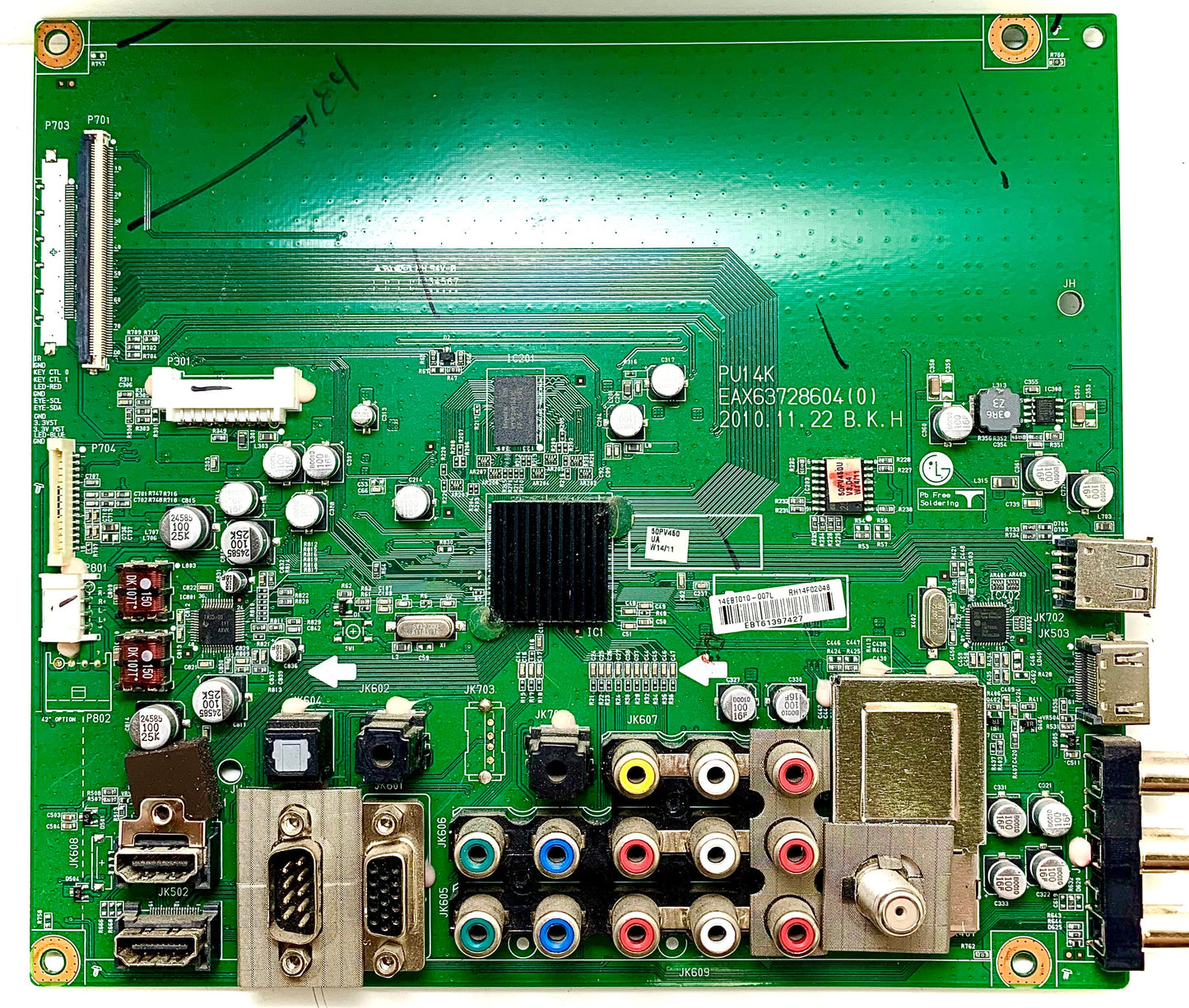 LG EBT61397427 Main Board for 50PV450-UA Version 1 Otarealm