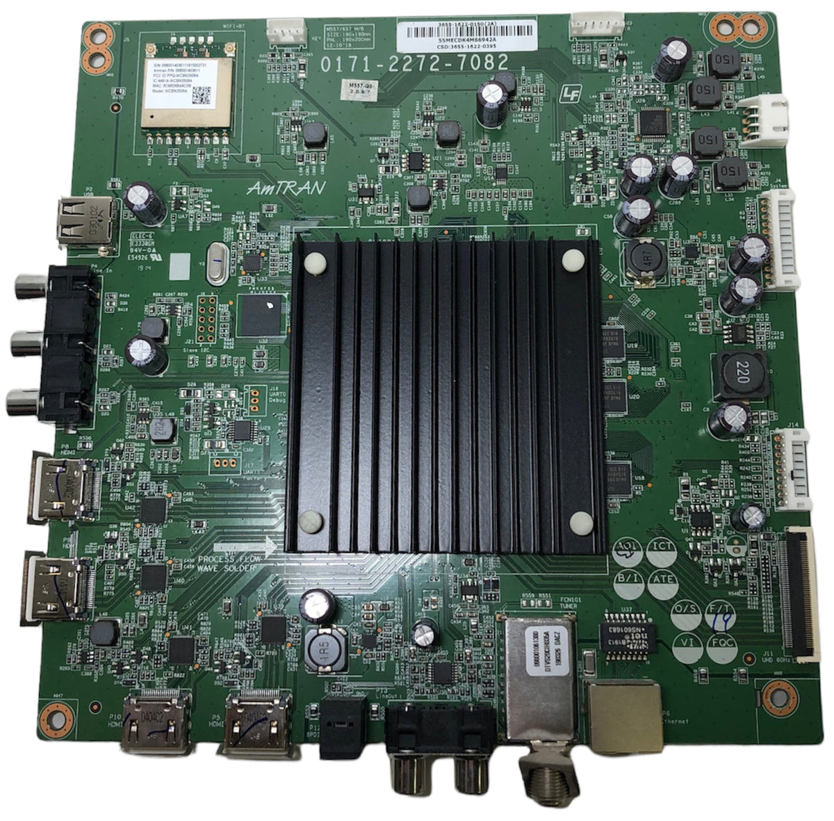 Vizio 3655-1622-0395 / 3655-1682-0395 / 3655-1612-0395 Main Board for M557-G0 LED TV (LAUAQCKV Serial) Otarealm