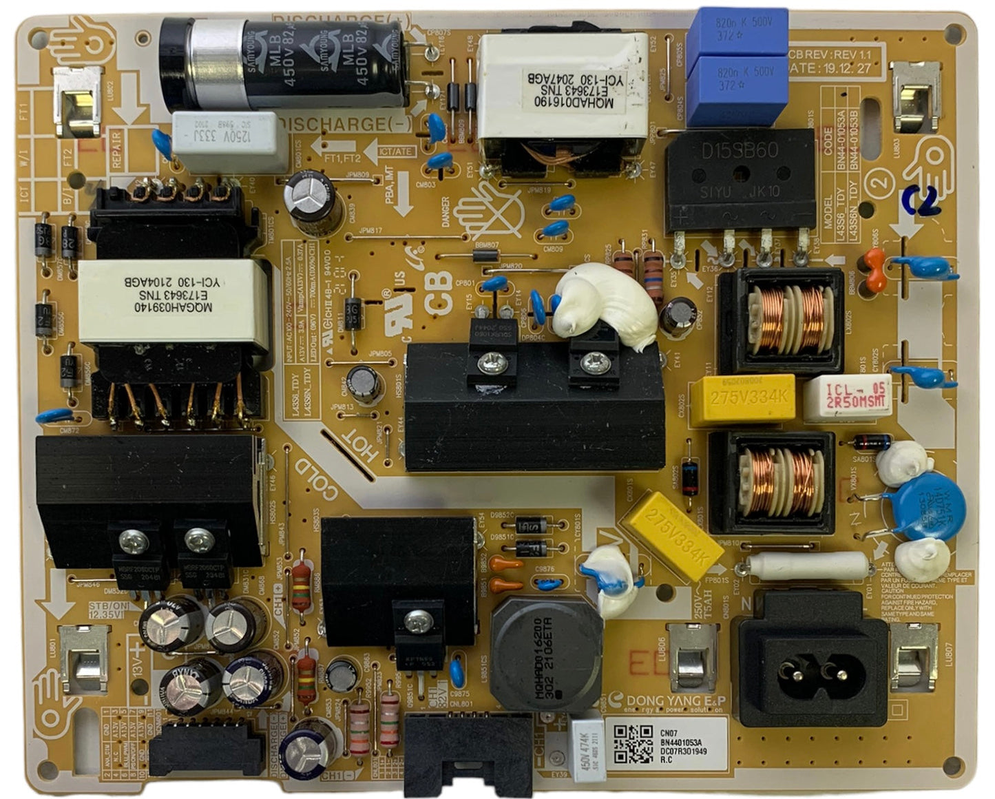 Samsung BN44-01053A Power Supply / LED Board Otarealm