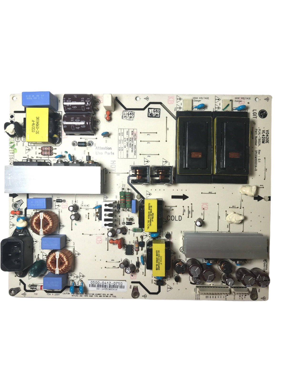 Vizio 0500-0412-0750 (PLHL-T802A, 3PCGM10001A-R) Power Supply / Backlight Inverter VL420M VO420E Otarealm
