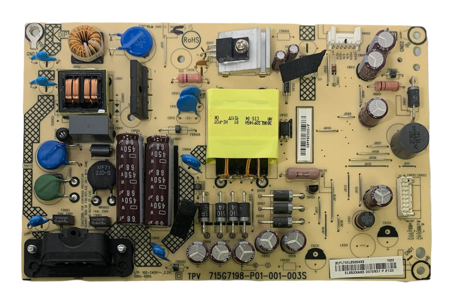 Sharp PLTVEL253XAX3 Power Supply / LED Board for LC-32LB370U Otarealm