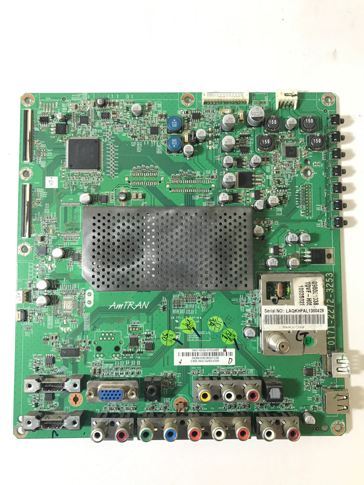 Vizio 3647-0292-0150 (0171-2272-3253) Main Board Otarealm