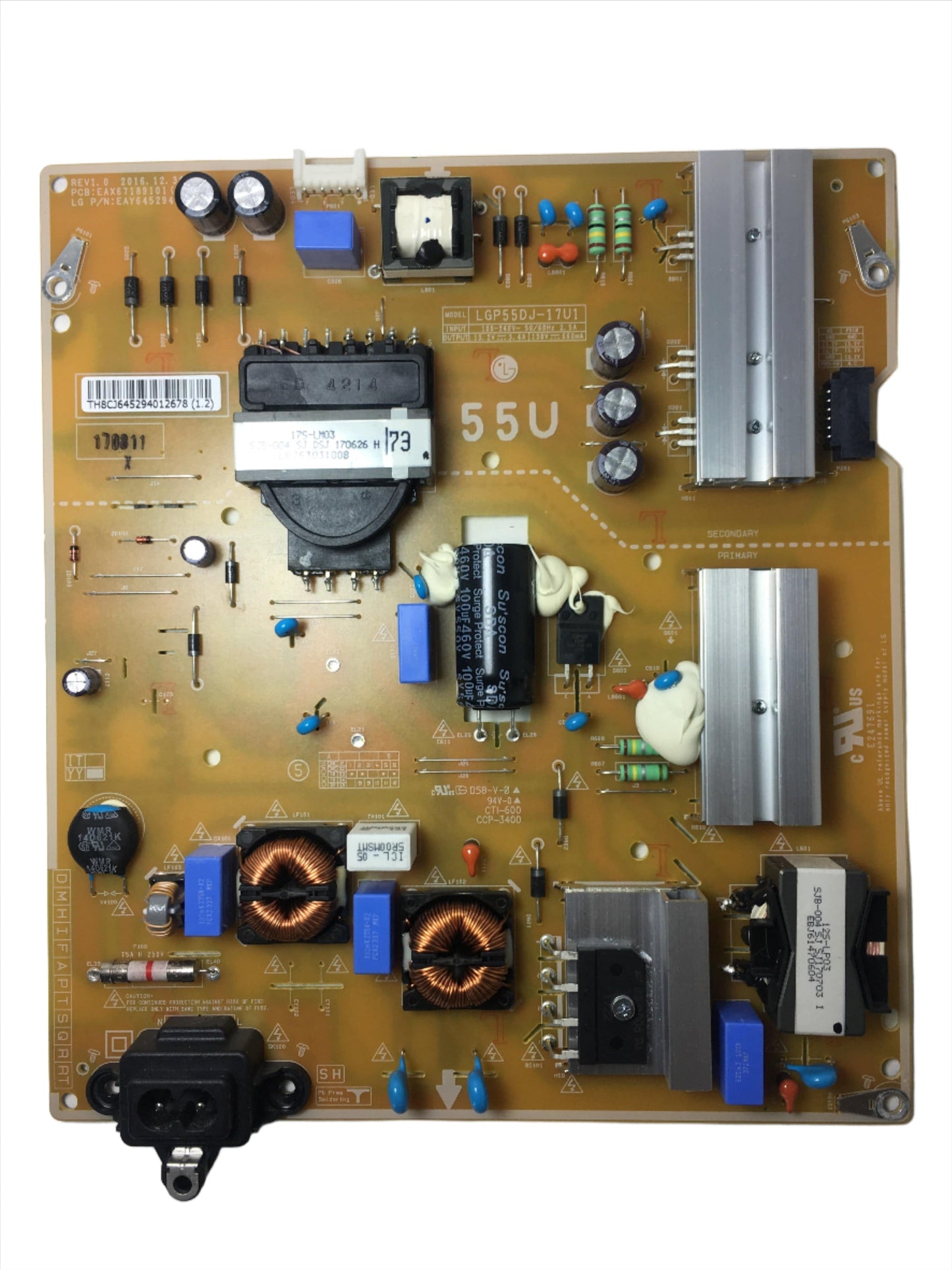 LG EAY64529401 Power Supply 55UJ6300-UA.BUSYLOR Otarealm