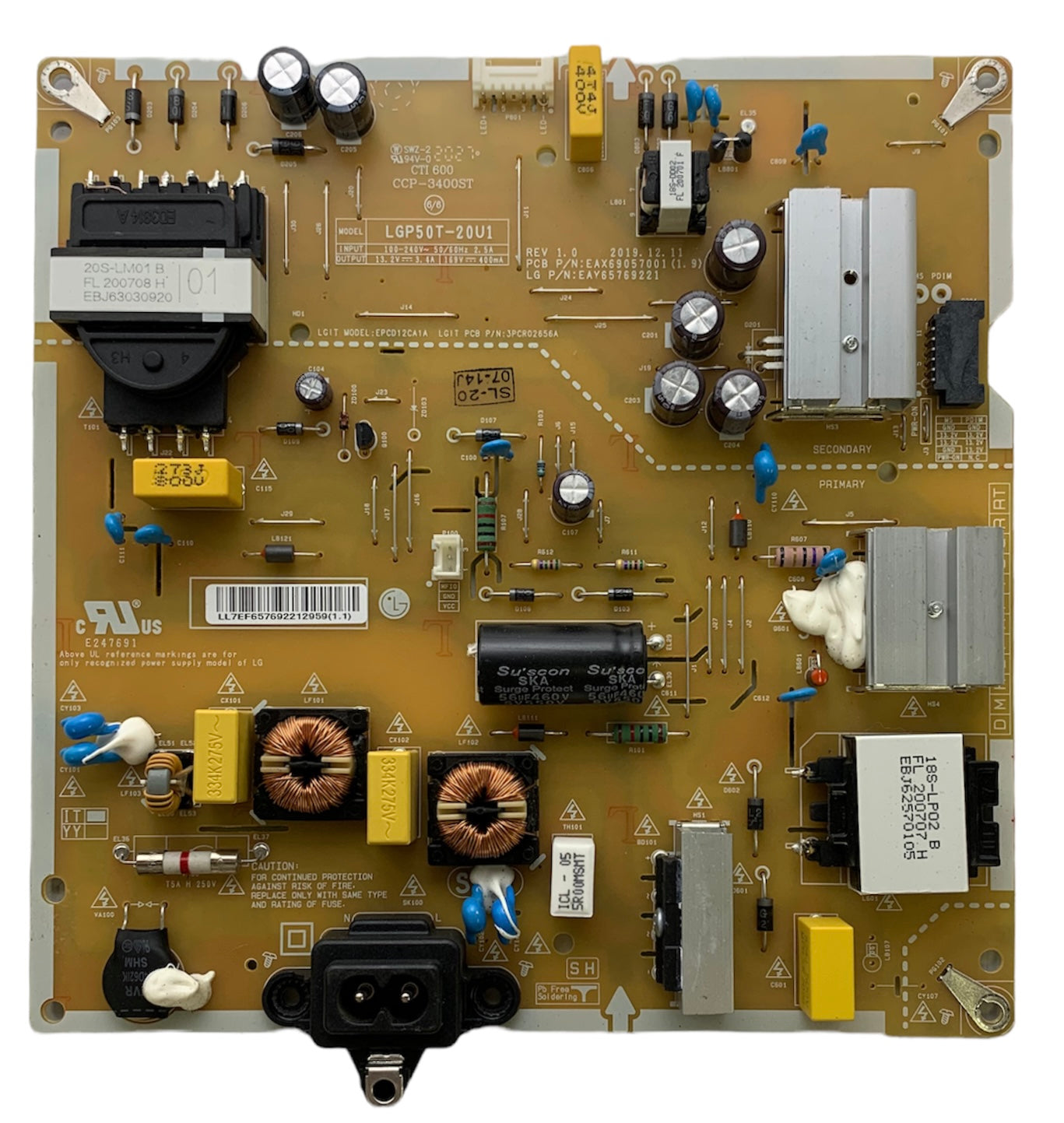 LG EAY65769221 Power Supply/LED Driver Board Otarealm