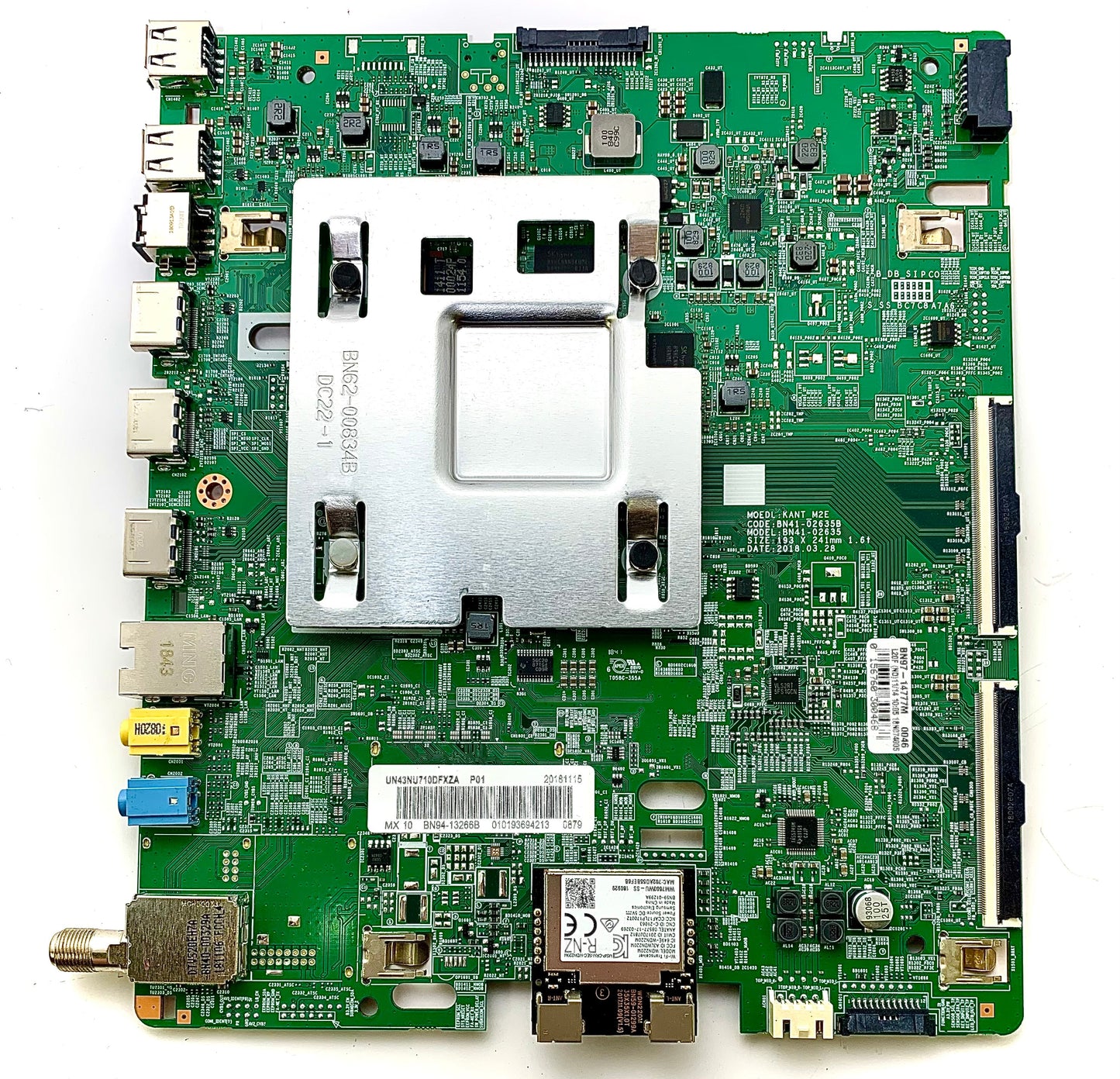 Samsung BN94-13266B Main Board for UN43NU7100FXZA (Version DB04) Otarealm