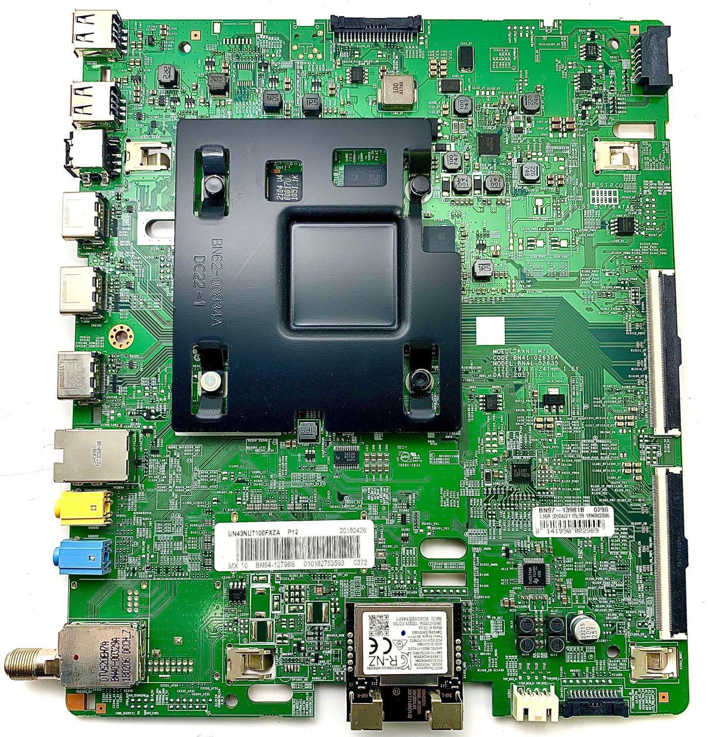 Samsung BN94-12796B Main Board for UN43NU7100FXZA (Version AA01) Otarealm