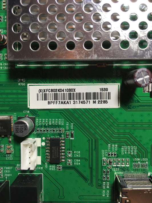 Vizio 756TXFCB02K0410 (LTMWSKER Serial) Main Board for E50-C1 Otarealm