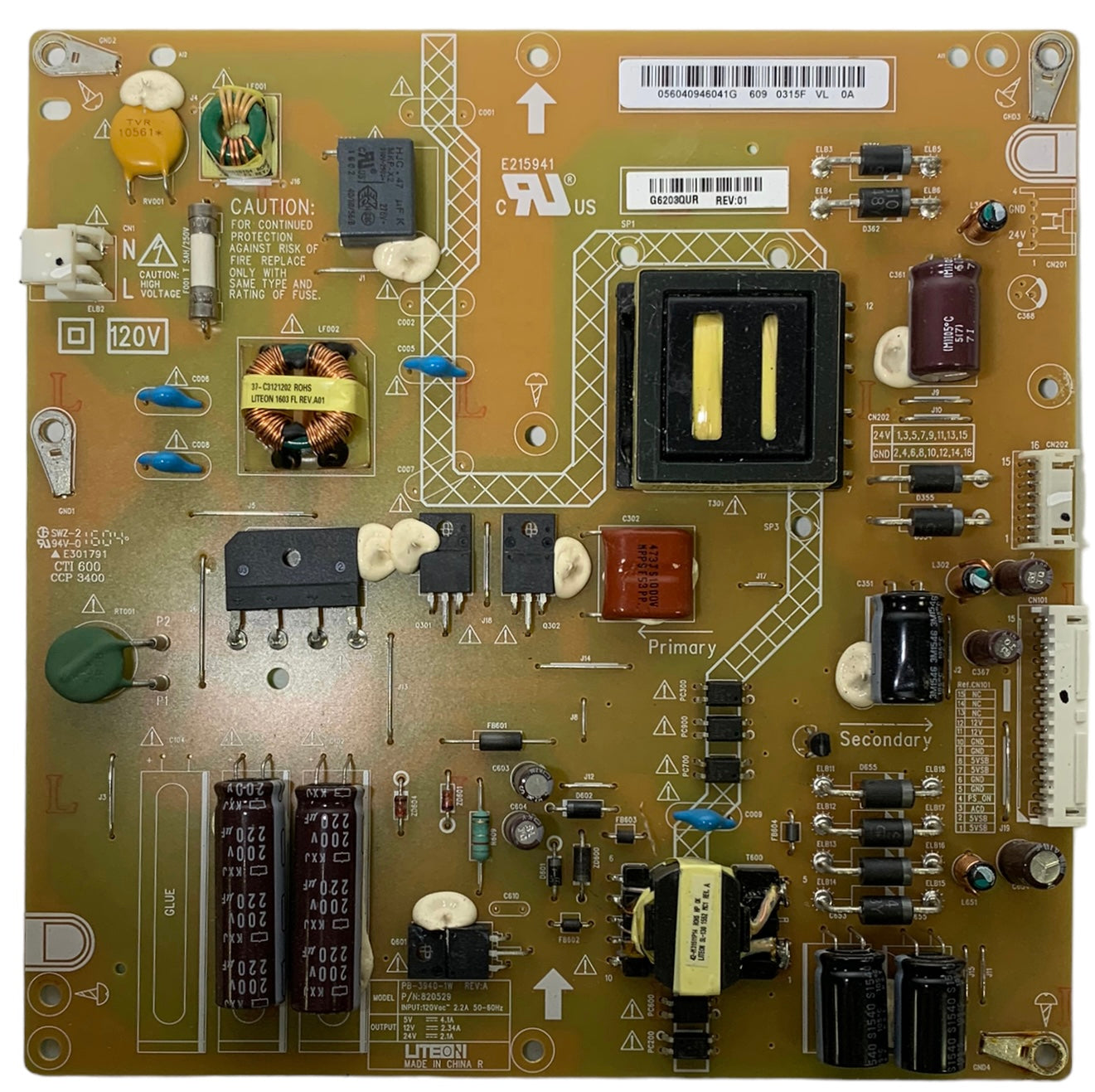 Vizio 056.04094.6041 Power Supply / LED Driver Board Otarealm