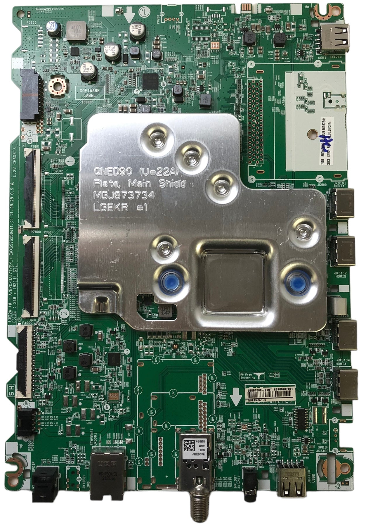 LG EBT66957801 Main Board for 55QNED80UQA Otarealm