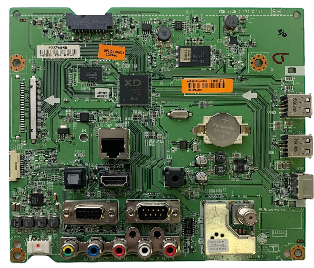 LG EBT63318701 Main Board for 42LY540S-UA.AUSWLJR Otarealm