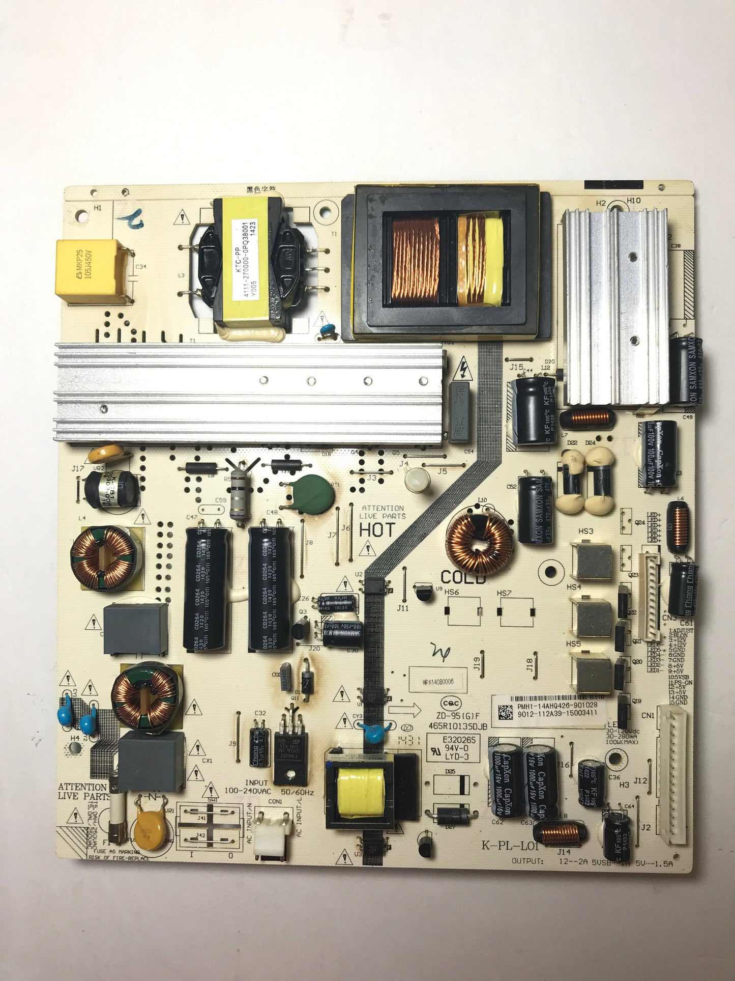 Sceptre E505BV-FMQK Power Supply/LED Driver Board Otarealm