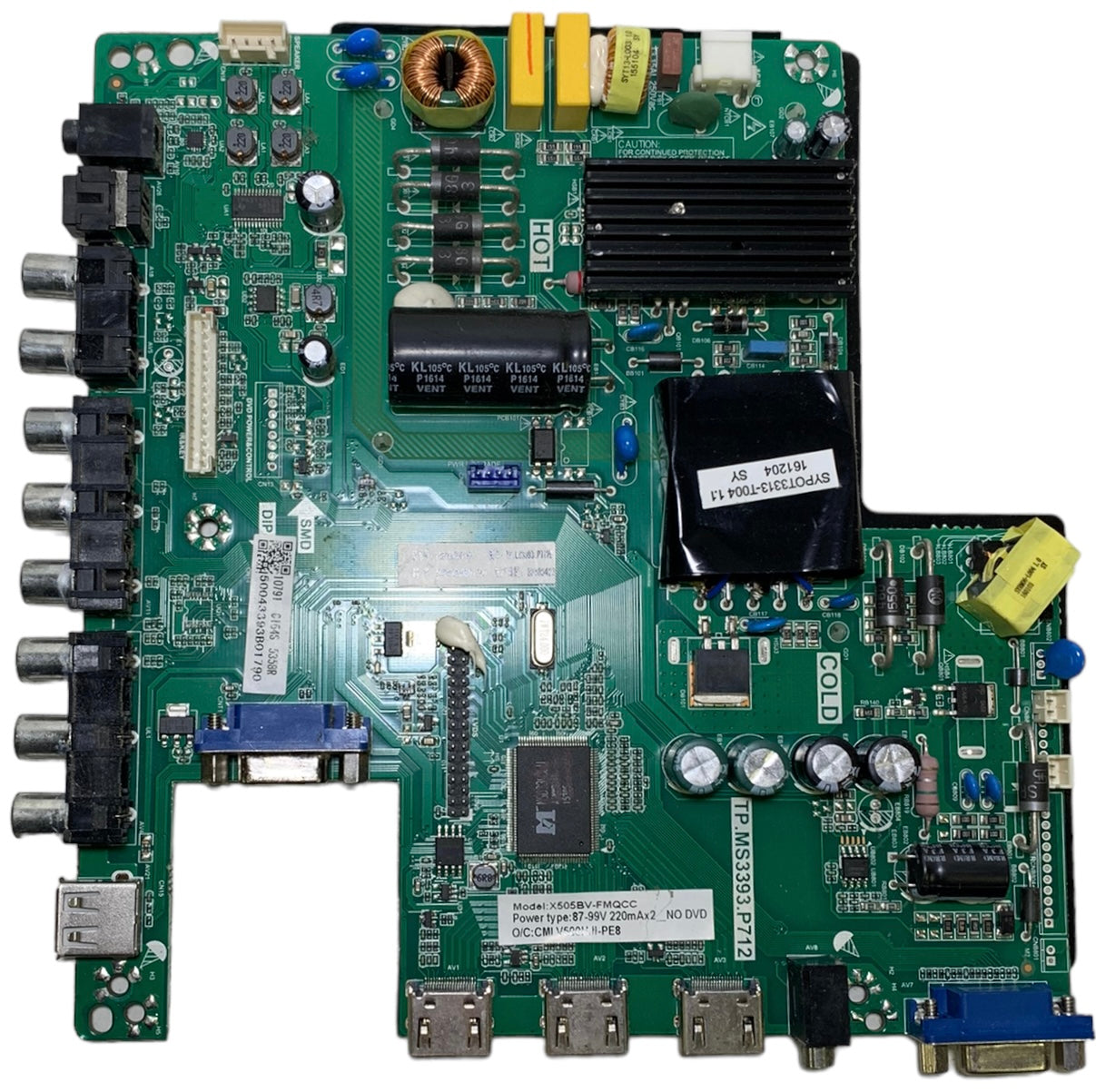 Sceptre 50043393B01790 Main Board / Power Supply for X505BV-FMQCC Otarealm