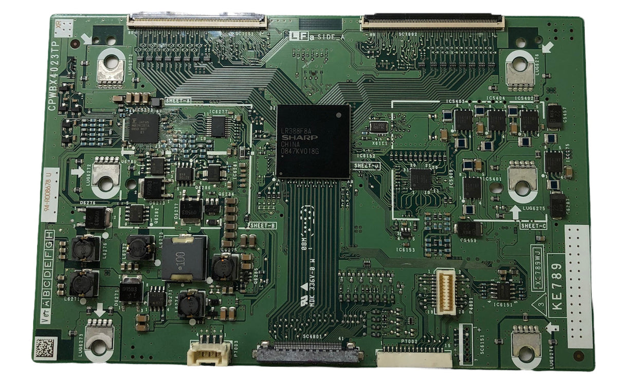 Sharp CPWBX4023TPXR (KE789, XE789WJ) T-Con Board Otarealm