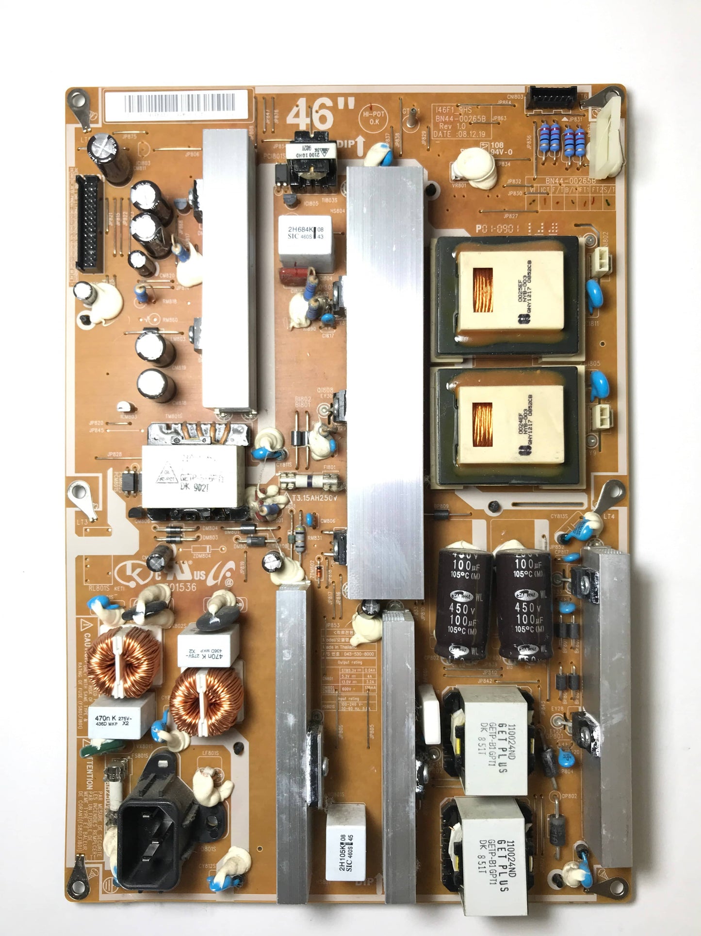 BN44-00265B Samsung (I46F1_9HS, E301536) Power Supply / Backlight Inverter Otarealm