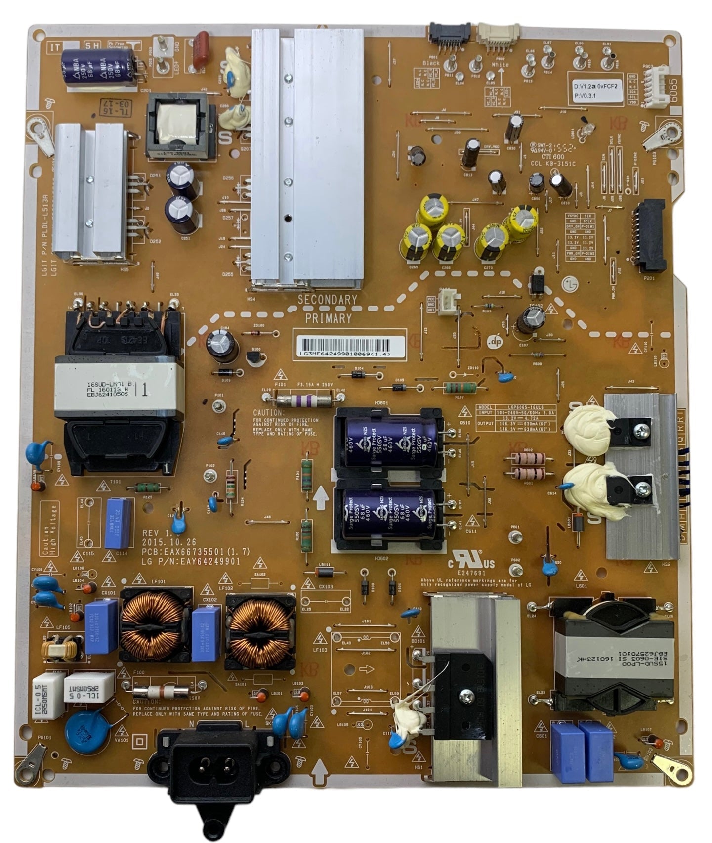LG EAY64249901 Power Supply / LED Driver Board Otarealm