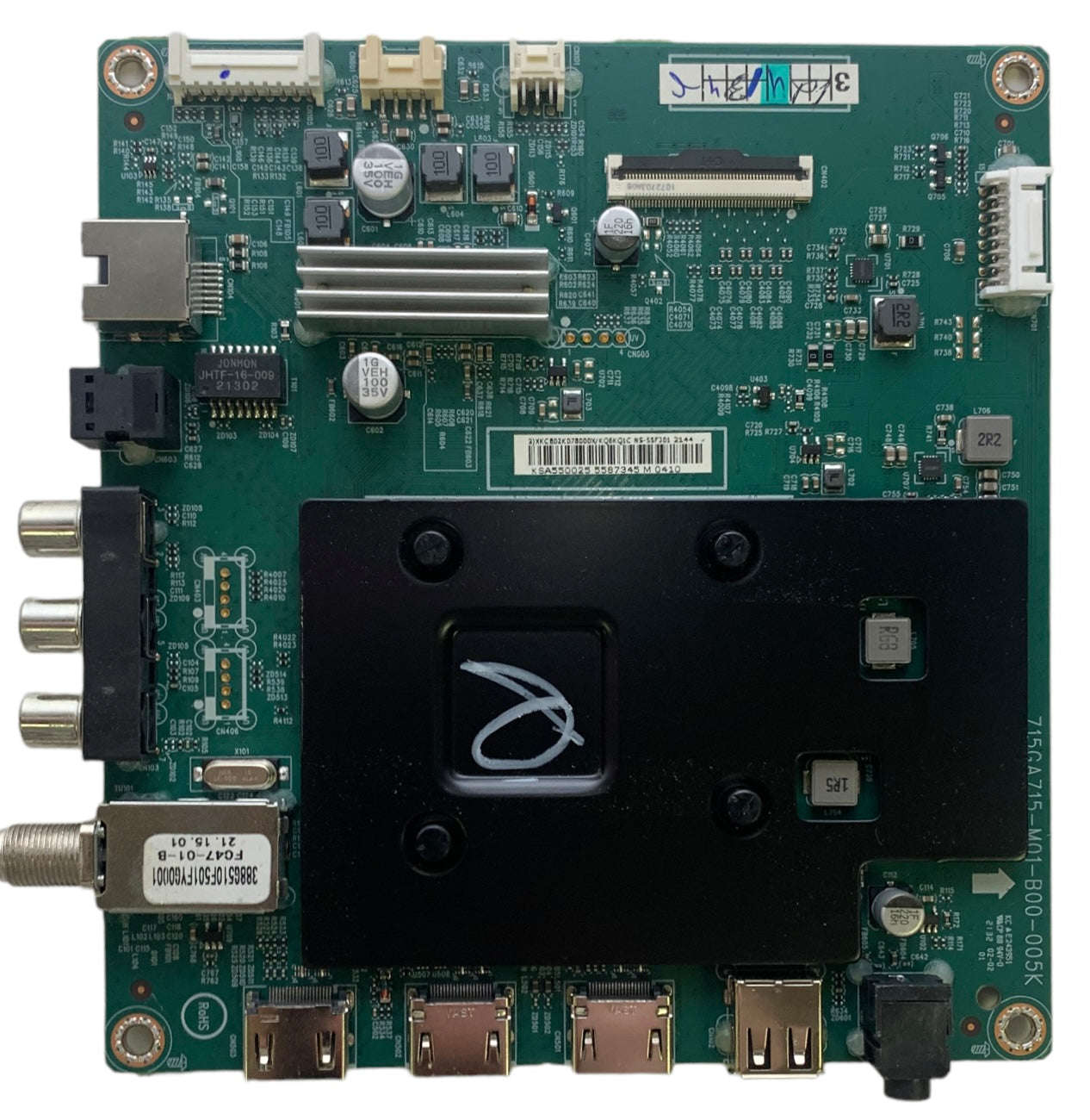 Insignia 756TXKCB02K078010X Main Board for NS-55F301NA22 REV A Otarealm