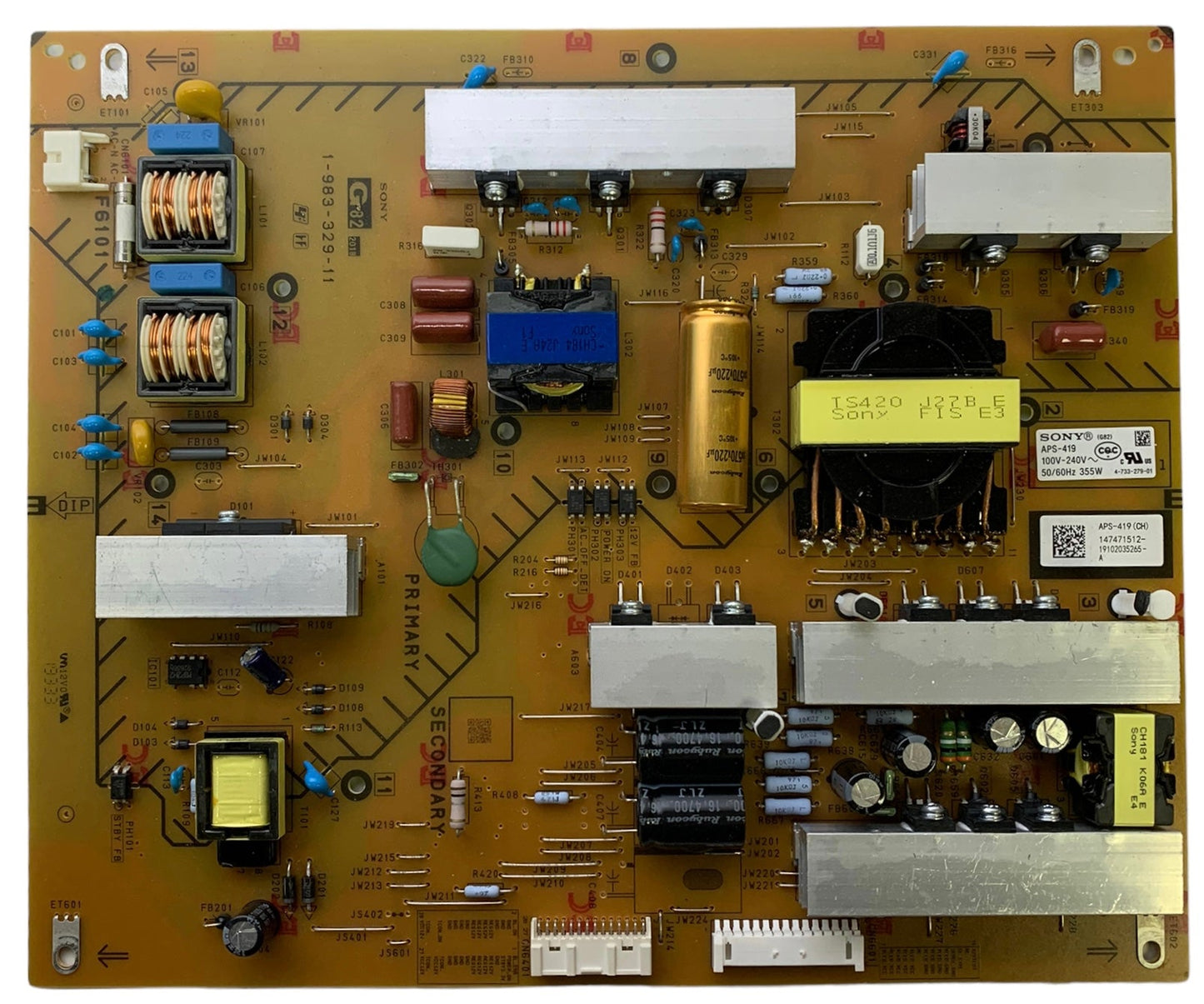 Sony 1-474-715-11 (APS-419) G82 Power Supply Board Otarealm