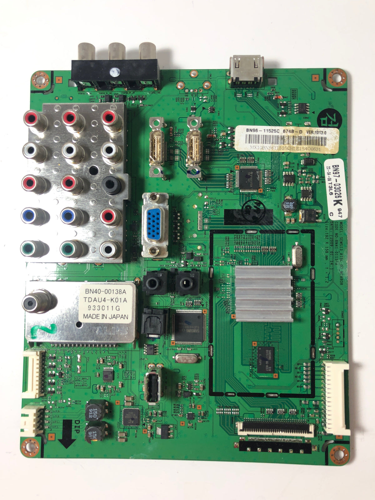 Samsung BN96-11525C (BN41-01157A) Main Board for LN32B540P8DXZA Otarealm