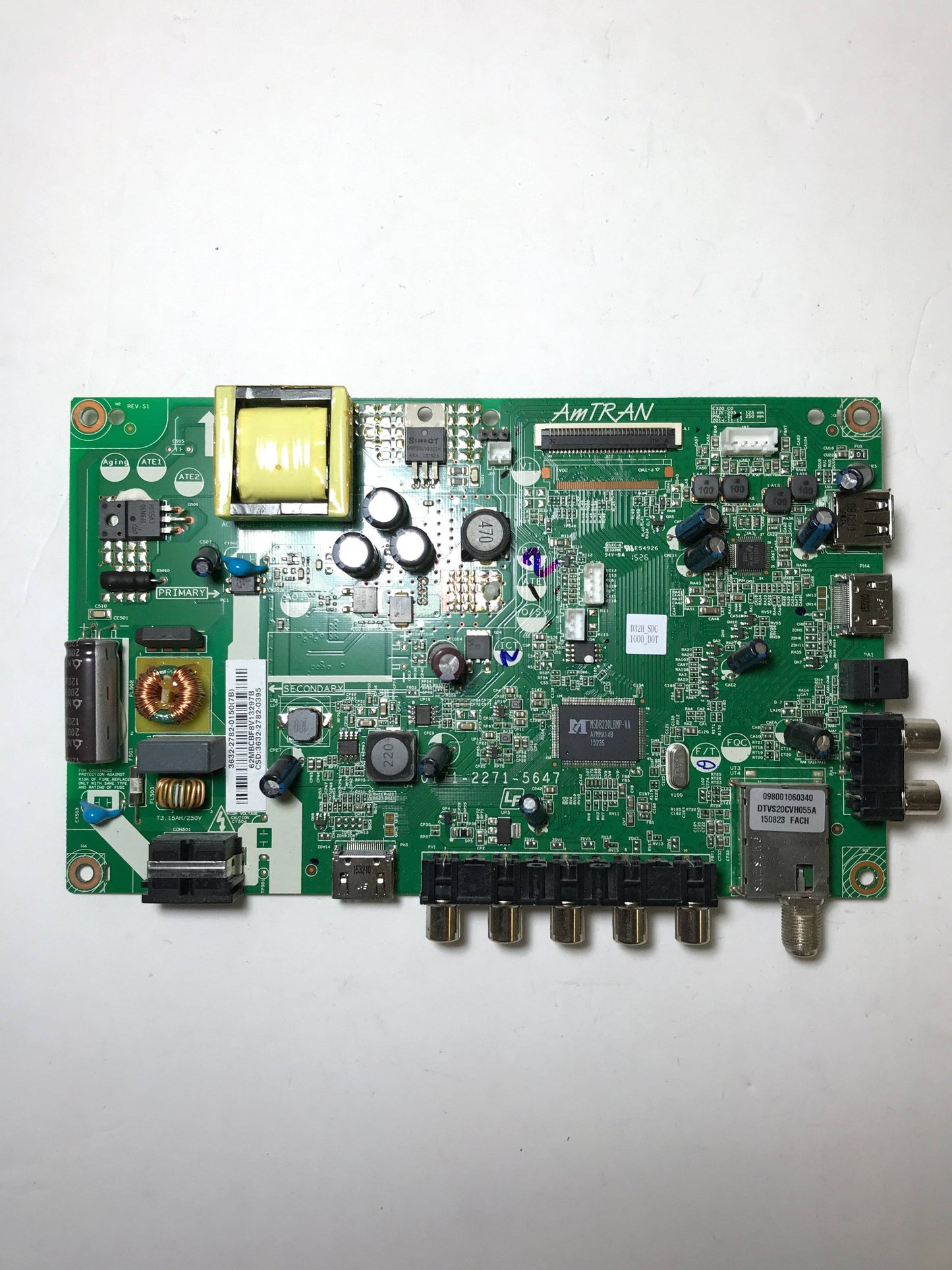 Vizio 3632-2782-0150 Main Board / Power Supply for D32H-C0 (LAUSTBAR) Otarealm