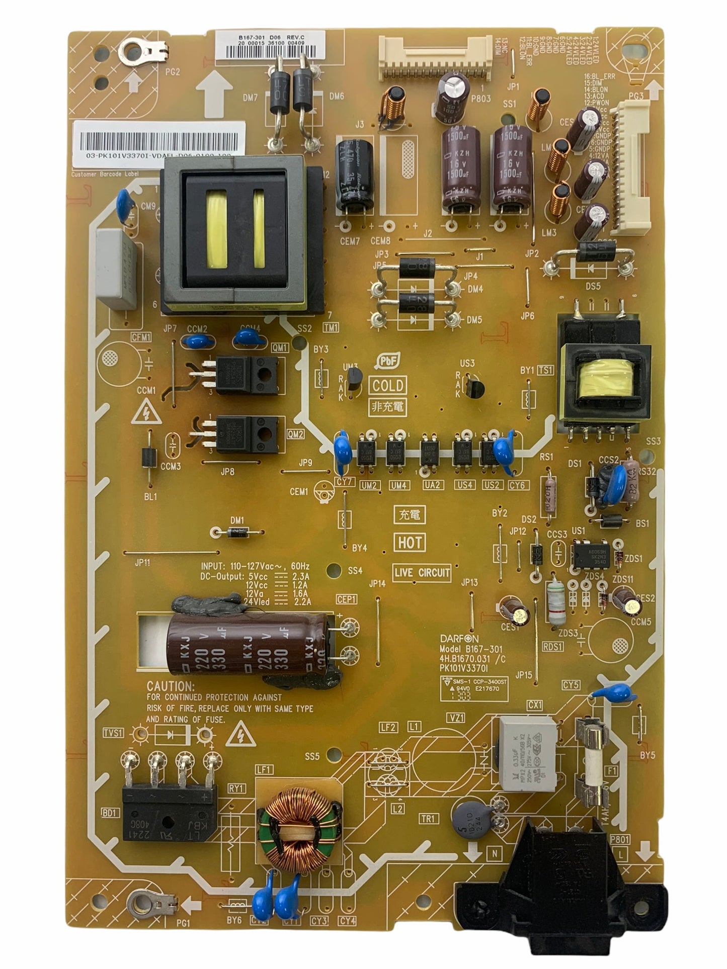 Panasonic PK101V3370I P Power Supply Unit Otarealm