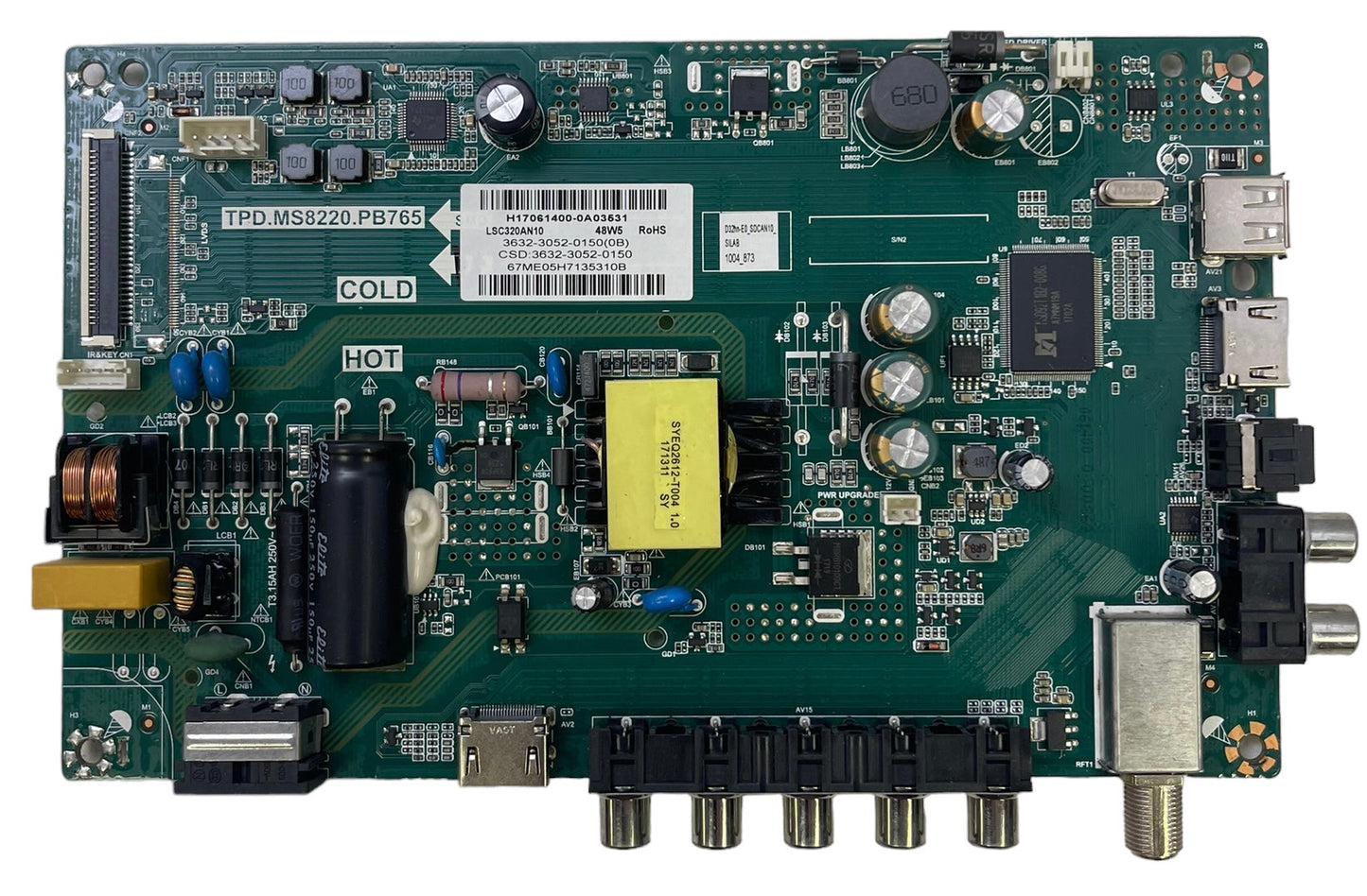 Vizio 3632-3052-0150 Main Board / Power Supply for D32HN-E0 (LAUSVMCT Serial) Otarealm