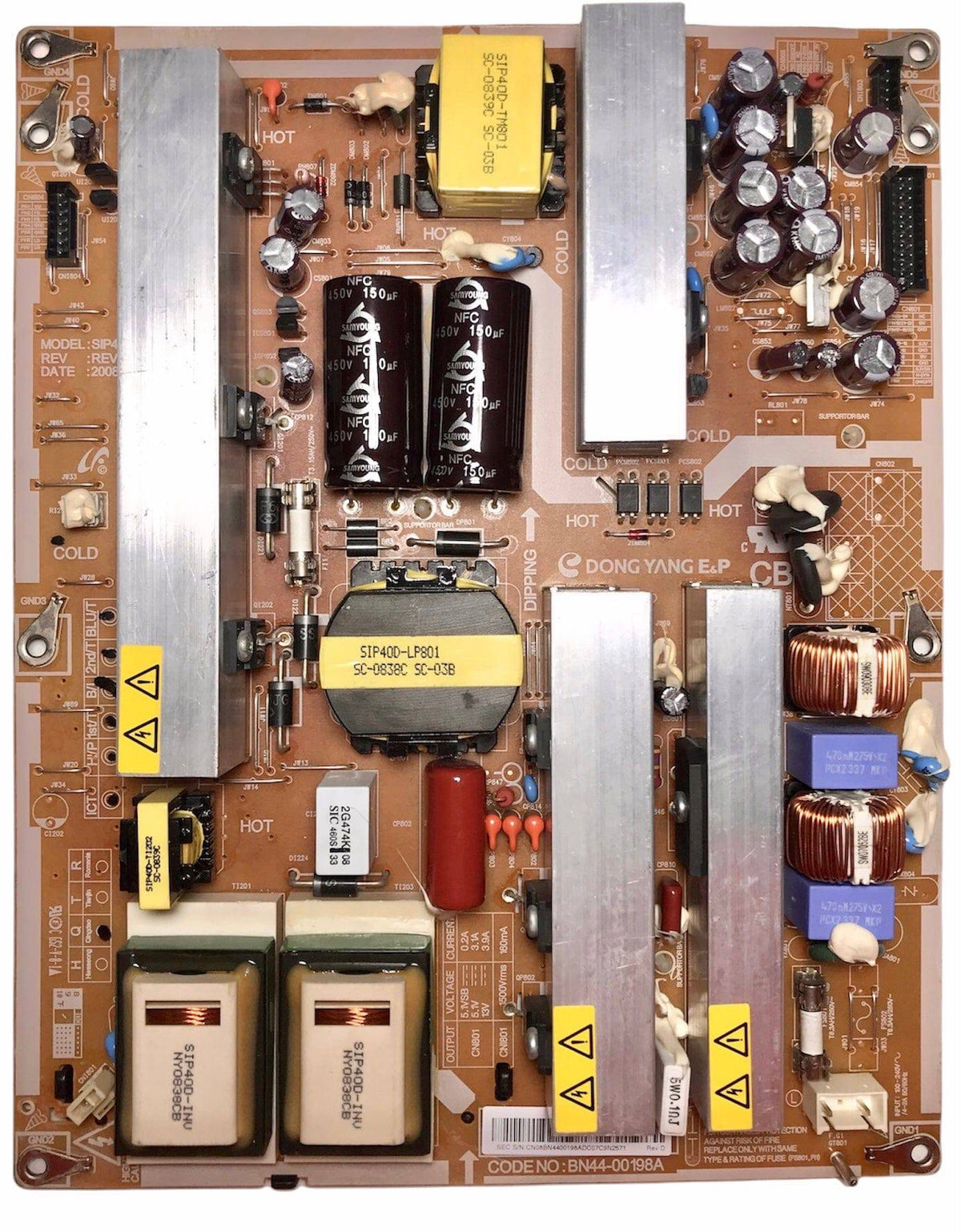 Samsung BN44-00197A / BN44-00198A / BN44-00199A Power Supply / Backlight Inverter Otarealm
