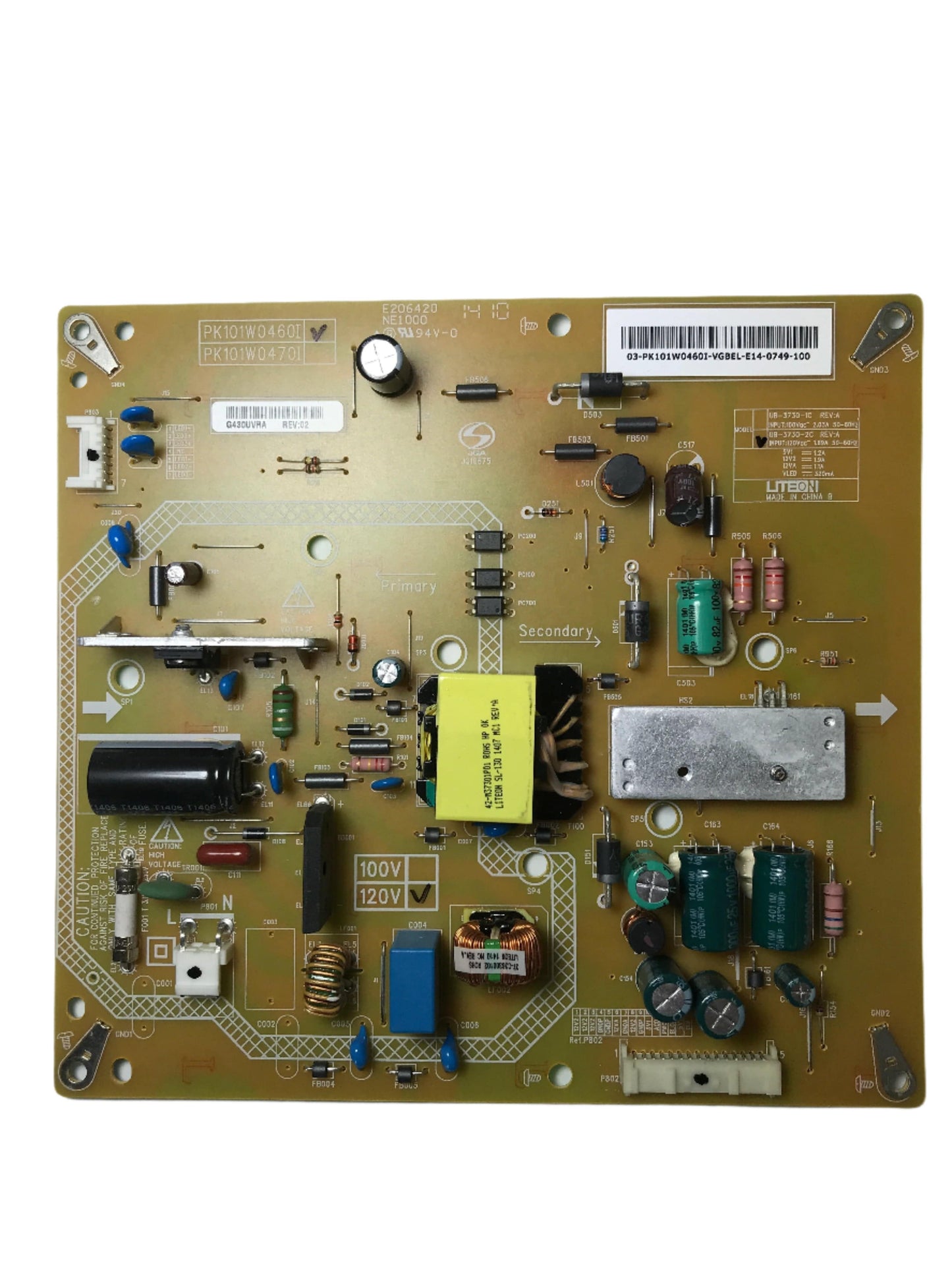 Toshiba PK101W0460I Power Supply / LED Board Otarealm