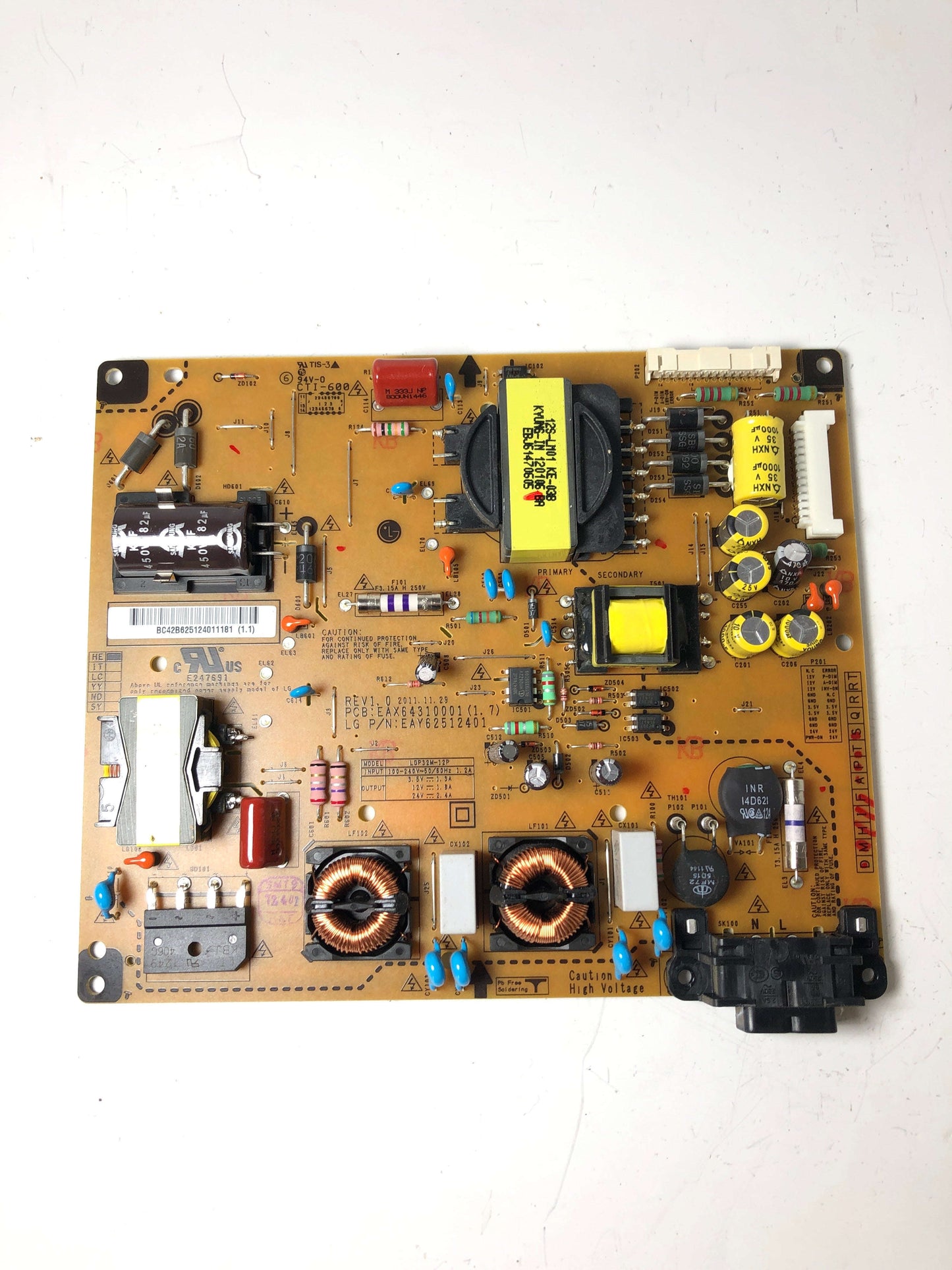 LG EAY62512401 (PSLC-L115A) Power Supply for 32LM6200-UE Otarealm
