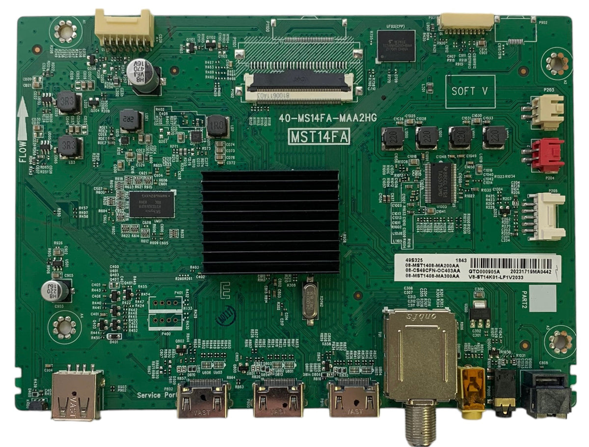 TCL 08-CS49CFN-OC403AA Main Board for 49S325 (SEE NOTE) Otarealm