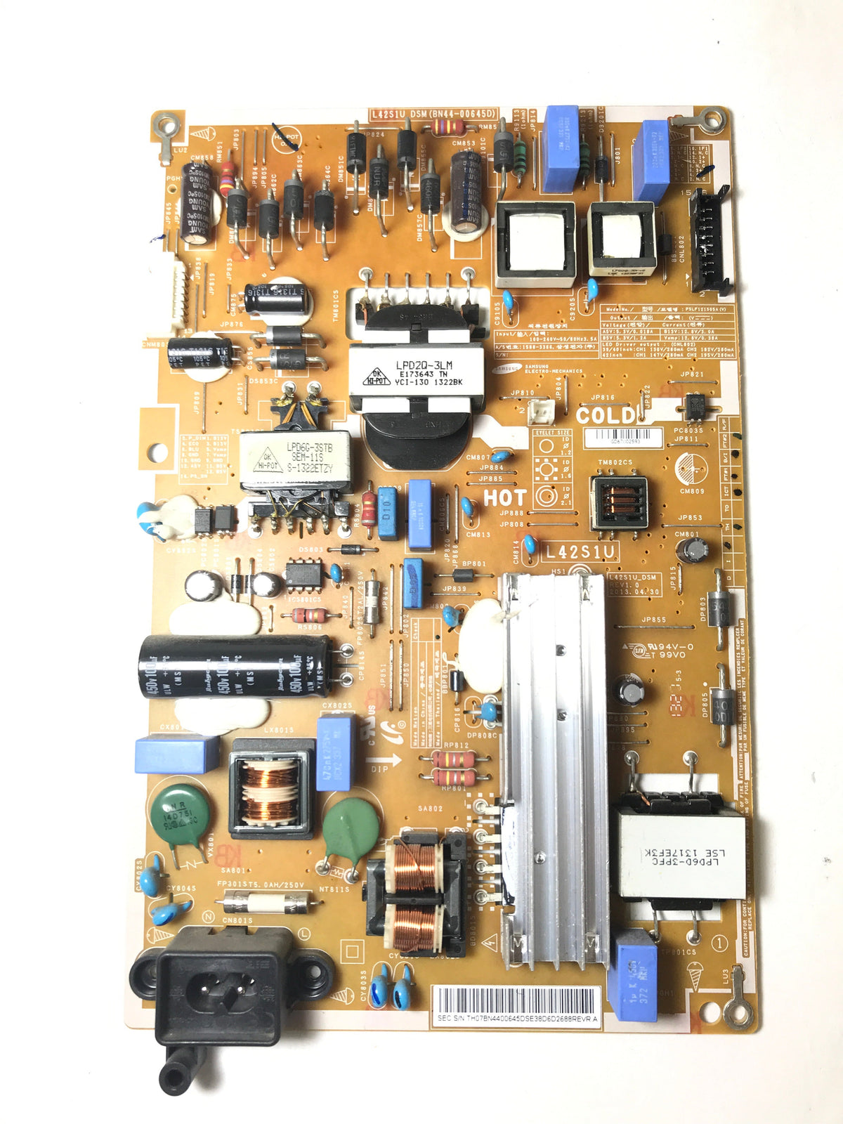 Samsung BN44-00645D Power Supply / LED Board Otarealm